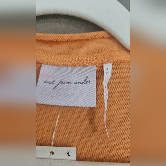 Urban Outfitters Out from under orange oversized cardigan. Size small NWT - Picture 3 of 8